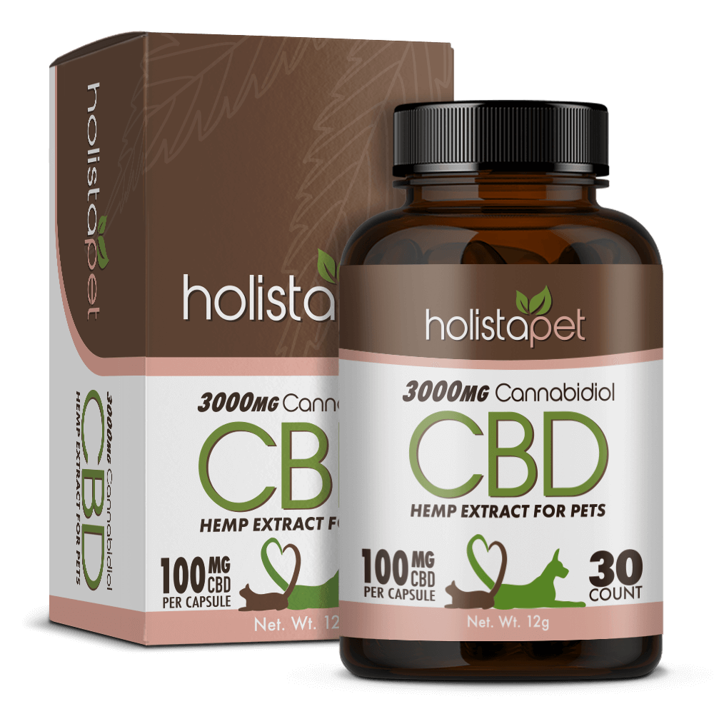 HolistaPet CBD Capsules for Dogs and Cats - 3000mg - Hempress Wholesale ...